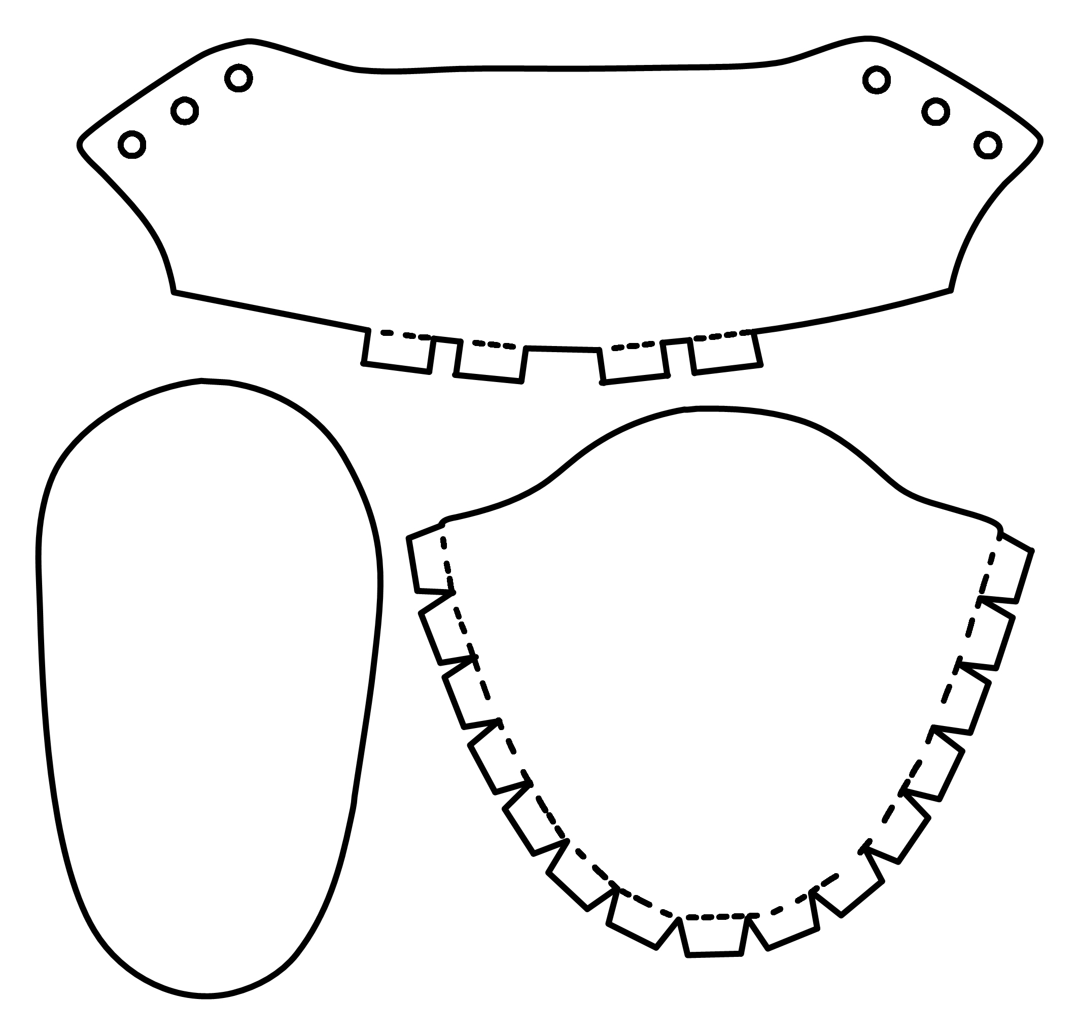 Paper Doll Shoe Template